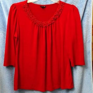 Girls red blouse by East 5th, size XL